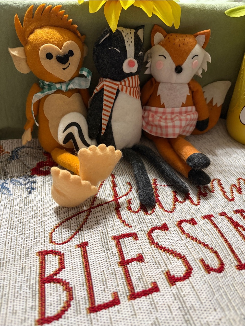 🍁 Cheeto, Dorito & Frito Triplet Felt Friends Shelf Sitters